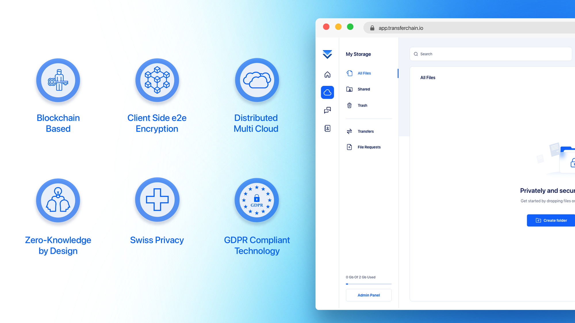 Introducing Blockchain-integrated TransferChain Web Access